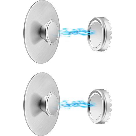 Porte-savon - Support mural magnétique - Acier inoxydable - Lot de 2, avec 2 couvercles (1/5)