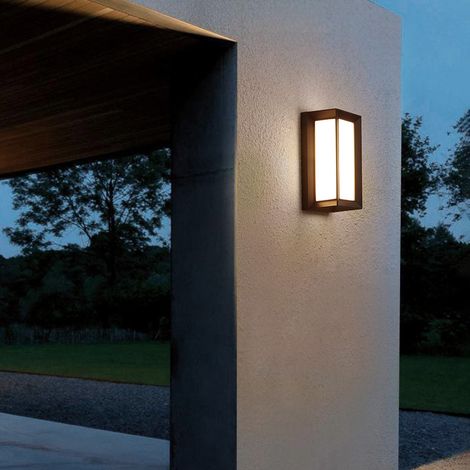MINKUROW Lámpara De Pared Para Exteriores, Aplique De Pared Moderno Para Exteriores, Lámpara Led Impermeable Ip65 Para Exteriores, Para Lámpara De Exterior, Terraza De Jardín Al Aire Libre, Camino, Pa (1/5)