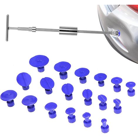 TONYSA Suppression Bosses, Kits d'outils d'extraction débosselage, T-Bar Car Dent Puller Set Dent Repair Tools pour Les dommages extérieurs (1/5)
