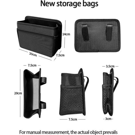 poubelles pour portières latérales, poubelle pliable pour voiture, conteneur de rangement pour sièges avant et arrière, mini-poubelle portable pour l'intérieur de la voiture, universelle pour SUV, cam (1/2)