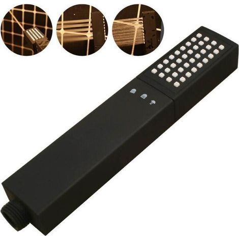 Pommeau de Douche avec Tuyau Douche 3 Modes Douchette Douche Salle de Bain Pommeau Douche Haute Pression Pommeau de Douche Economie D'eau Pomme de Douche Noir (1/5)