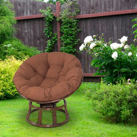 Coussin de chaise suspendue pour hamac, chaise de jardin, plusieurs coussins de rechange, coussin d'assise pour chaise en paille, recouvert de lin et de coton, style moderne pour adultes (1/5)