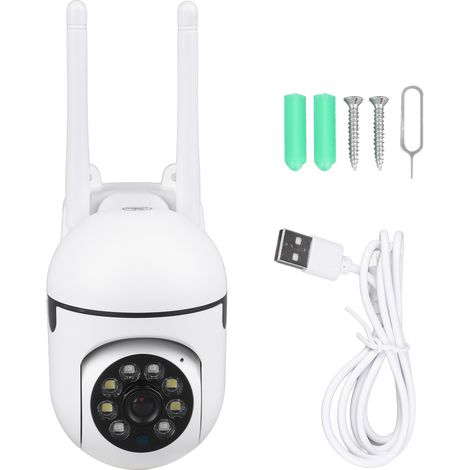Caméra de sécurité domestique intelligente A7, caméra panoramique/inclinable haute définition 1080p avec contrôle de la position verticale et de l'inclinaison, caméra de surveillance WiFi sans fil. (1/5)