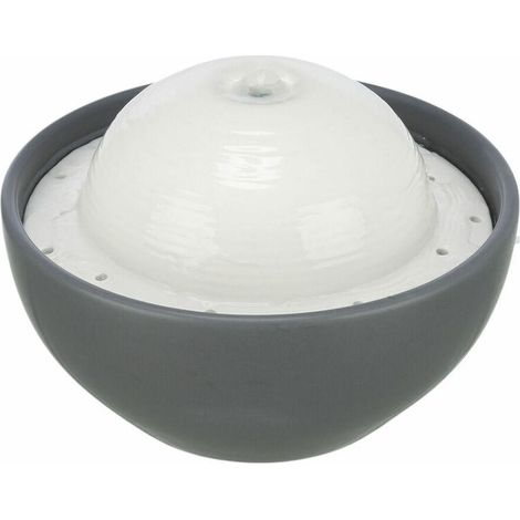 Trixie Vital Dome Wasserfontäne grau und weiß