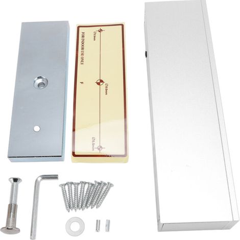 Electric Magnetic Lock 1200LBS Holding Force 12V Built-in Security NC Mode Single-Door Electromagnetic Access Control System for Metal, Wood and Glass Doors (1/5)
