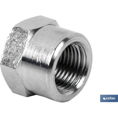 Tapón hexagonal rosca hembra R-1/2 con roscas GAS para conexiones seguras