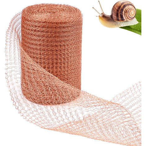 Ruban de cuivre Contre Les limaces et Les escargots, Double Couche, Clôture en cuivre, 12 m x 12,7 cm, pour prévenir Les Souris de Jardin, Les Oiseaux et Les escargots (1/5)
