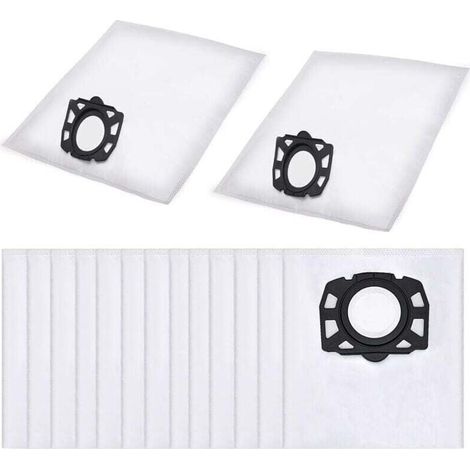 15-teiliges Staubsaugerbeutel-Set, XU, kompatibel mit Kärcher WD2 Plus, WD 3, WD 3 Akku, KWD 1, KWD 2, KWD 3, MV 3, SE4001, SE4002, Universal-Staubsaugerbeutel - KZQ (1/4)