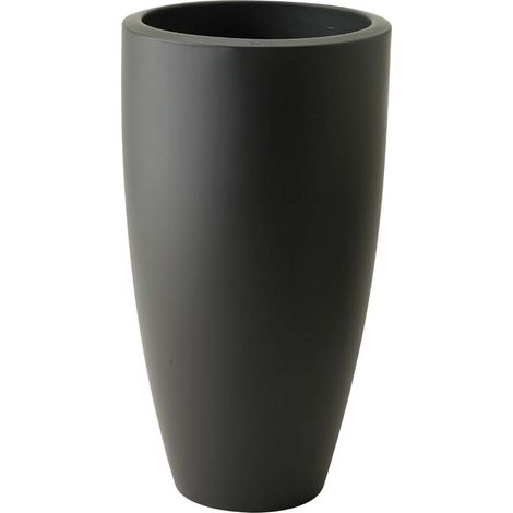 Elho Pure Soft Round High 40 - Nero - Ø 39 x B 39 x H 70 cm - InternoEsterno - 100% riciclato