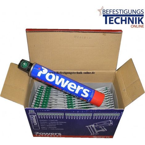 Betonnägel 2,6x30mm +1xGas für Betonnagler Powers Trak-IT C4 Würth Diga CSM-1"-"EN10262