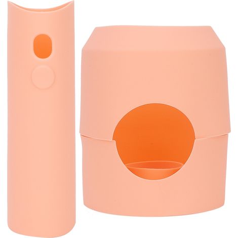 Sèche-cheveux Dyson, protection silicone anti-chaleur pour diffuseur, coque orange corail, accessoire résistant, étui réutilisable, compatible Dyson Supersonic. (1/5)