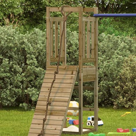 vidaXL Torre de juegos madera pino impregnada 53x46,5x169 cm (1/2)