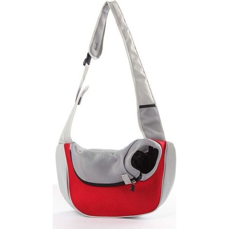 Sac de Transport pour Chat et Chien - Bandoulière et Épaule pour Animaux de Compagnie - Sling Transporteur (1/5)