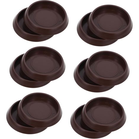 Lot de 12 embouts de roulettes antidérapants en plastique (1/5)