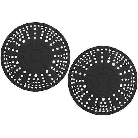 Lot de 2 filtres et protections en silicone pour bonde de douche - Crépine efficace pour empêcher les cheveux et les débris de boucher les canalisations (1/5)