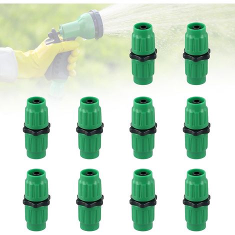 Kit de réparation de tuyau d'arrosage extensible, 10 pièces Connecteur de tuyau de réparation de raccord multifonction, connecteurs pour tuyau d'arrosage extensible femelle mâle kit de réparation (1/5)
