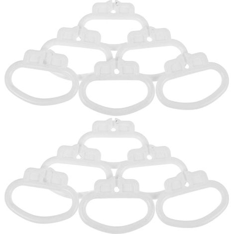 Boîte à musique, anneau de tirage, compatible avec les rideaux, lot de 40 cordons blancs en polypropylène. (1/5)