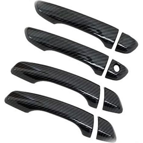 Türgriffblenden aus Kohlefaser – 4-teilig, passend für Peugeot Expert (2016–2021), glänzende Oberfläche (1/4)