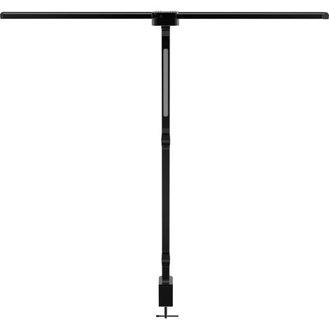 Lampe de bureau à intensité variable 272 LED avec pince, double bras pivotant, lampes de table d'architecte, 4 couleurs, température, luminosité, télécommande réglable, support pliable pour la maison,