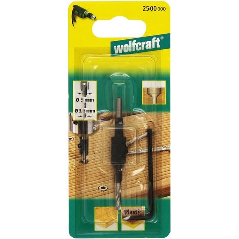 Broca de taladro para madera ø3,50 / ø5,00 / ø9,50 mm (1/4)