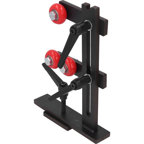 Support de lunette fixe en fonte pour tour à bois, 3 molettes de fixation incluses, outil de tournage robuste et stable (1/5)