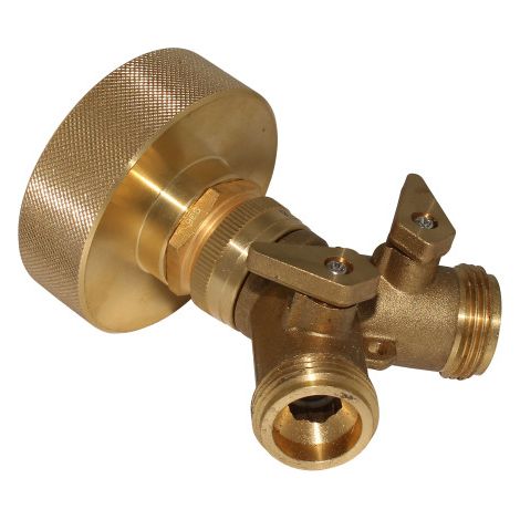 Raccord S60X6 laiton - sélecteur mâle taraudé 2 voies