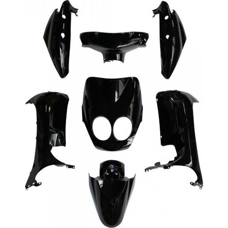 Kit carénage P2R pour scooter Yamaha 50 Neos 2008 à 2010 noir (1/5)