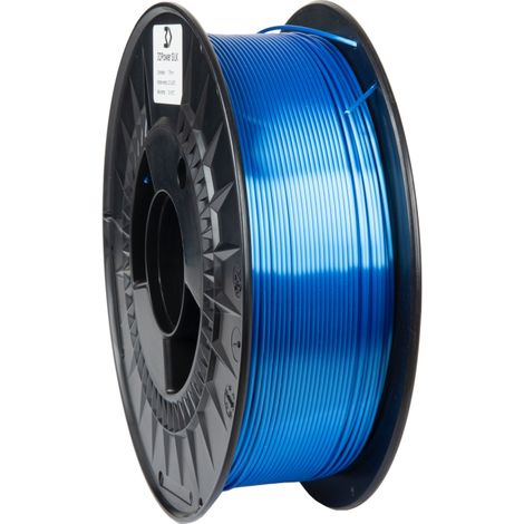 Filamento de seda PLA 3DPower de 1,75 mm, azul, 1 kg (1/2)