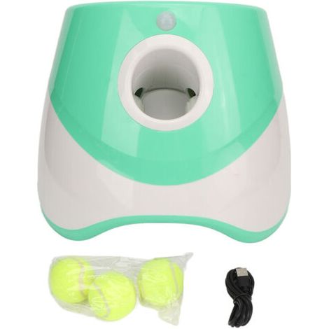 Lanceur De Balle Automatique Rechargeable Pour Chien 3 Modes Interactif Intérieur Extérieur