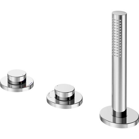 Mitigeur bain EDITION 400 3 trous montage sur rebord de bain nickel poli KEUCO