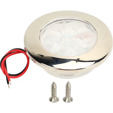 12-V-LED-Einbauleuchte für Wohnmobile/Boote, 1 W, sonnenlichtweiß, 5500–6300 K (1/5)