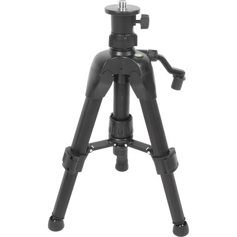 Trépied télescopique de 0,45 m en alliage d'aluminium épais avec stabilisateur à 3 points et bulle de niveau (1/5)