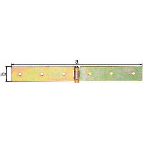 Nastro per casse H.400mm largo aperto35mm S.2.5mm STA zincato zincato giallo GAH (Per 10)