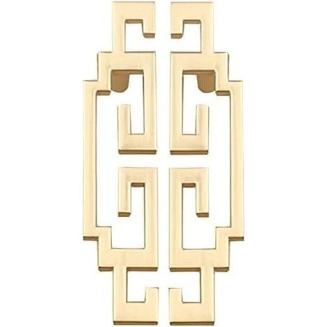 2Pcs Gold Kitchen Handles 64mm Center to Center Shiny Golden Furniture Handles for Cabinet Dresser Cupboard Bathroom Kitchen Bedroom Drawer (Screws Included) (1/5)