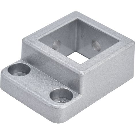Connecteur pour profilés en aluminium, bloc de connexion à base fixe, accessoire d'angle carré unidirectionnel