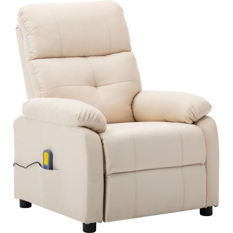 Fauteuil de massage Crème Tissu 2 (1/5)