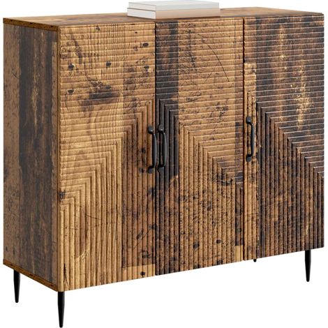 Maison La Vie - Buffet Salon Moderne - Meuble de rangement - Bois ancien 89 x 34,5 x 80 cm Bois d'ingénierie bu3114 (1/5)