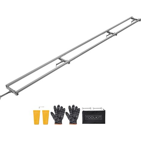 Rail Mill Guide System 3,66 m – Kit de sciage à chaîne, rails en aluminium, 2 cales, guide réglable pour menuisiers et bricoleurs. (1/5)