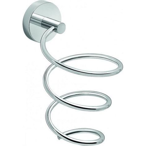 Espiral Para Colgar Secador De Pared En Metal Cromado 9,5X17 Cm  Sparta