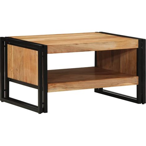 Table basse Table de salon Table de café 70x50x38 cm bois massif acacia (1/5)