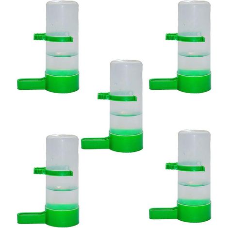 Bebedero automático para aves de corral, alimentador de agua para pollos, comedero para pájaros para jaula, tamaño S, 5 uds. (1/5)