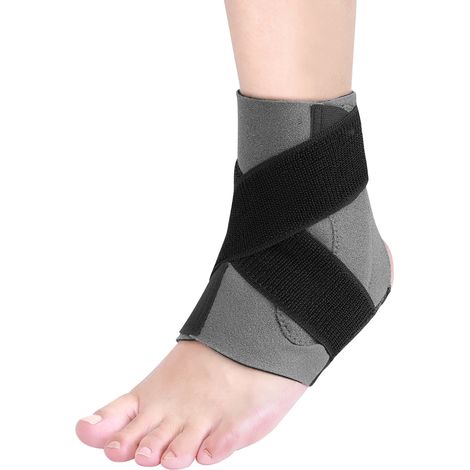 Protecteur de cheville gris FBA avec plaque de pression PE (maille pied) - Taille unique - Lot d'un (1/5)