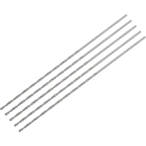 5 Pcs 1.4mm Mini Micro Forets Hélicoïdaux Haute Vitesse Acier Droit Tige Extra Long Perceuse Pointe 100mm pour Aluminium Alliage (1/5)