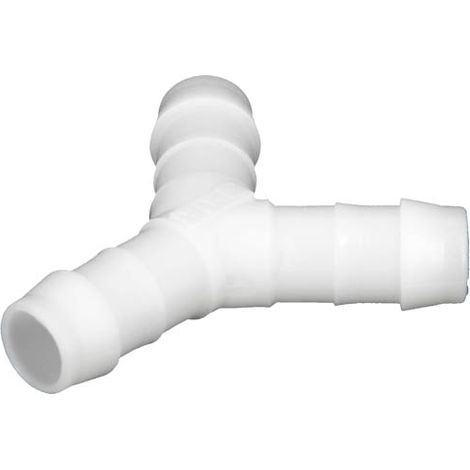 Raccord Y en rilsan cannelé Ø12 mm – Matériau polyamide – Connexion durable pour applications techniques – Noir