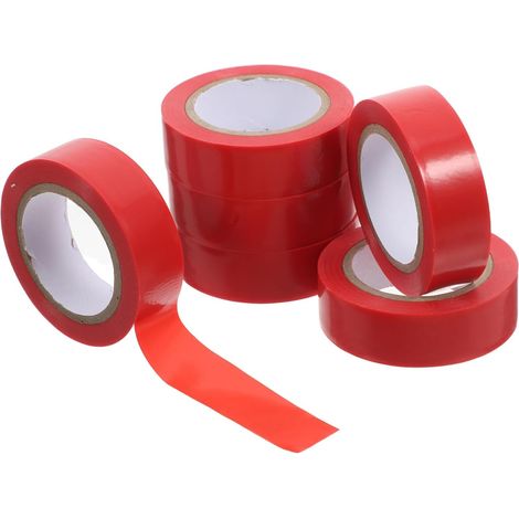 Ruban adhésif électrique rouge haute adhérence et résistant à la (1/5)