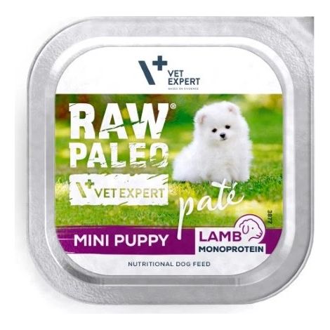 Paté de Cordero Mini Cachorro PALEO CRUDO 150g
