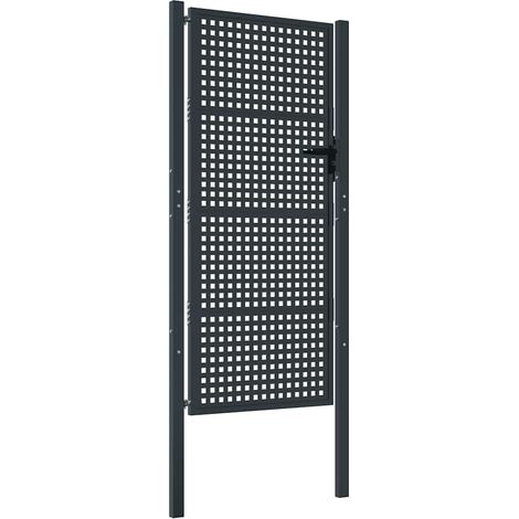 Maison Exclusive - Gartentor Anthrazit 100x175 cm Stahl