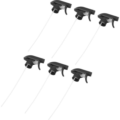 Set mit 6 schwarzen Sprühdüsen für Flaschen, 28 mm Antifouling-Sprühspitze aus Kunststoff. (1/5)