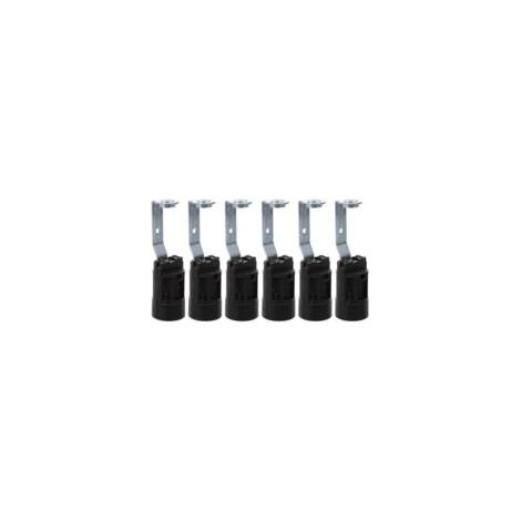 E14-Fassungen mit Halterung für dekorative Lampen, höhenverstellbar bis 70 mm, 6er-Pack, Lampen- und Kronleuchterzubehör - Crezuo (1/4)