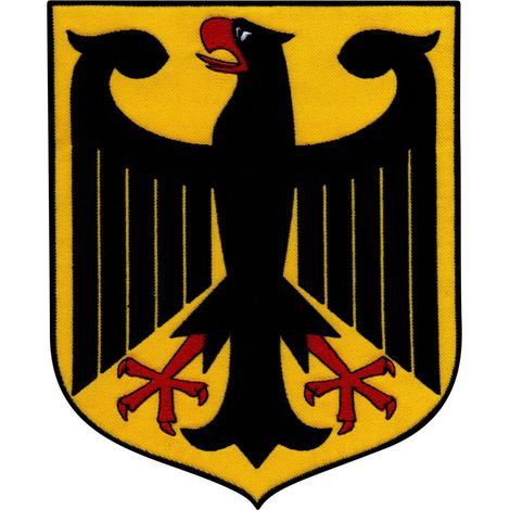 Parche con el escudo de armas de Alemania - grande, 20 cm (7,9") - Reverso magnético - Parche/insignia/emblema bordado